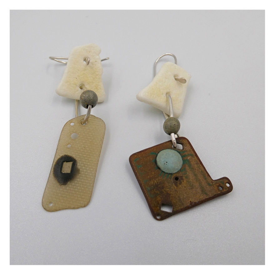 Circuit board earrings 1