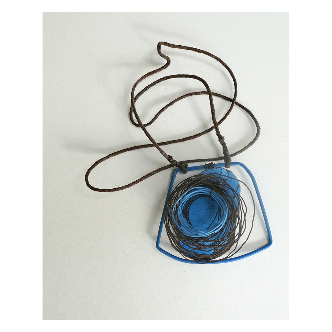 Found object blue & rust pendant_edited-1