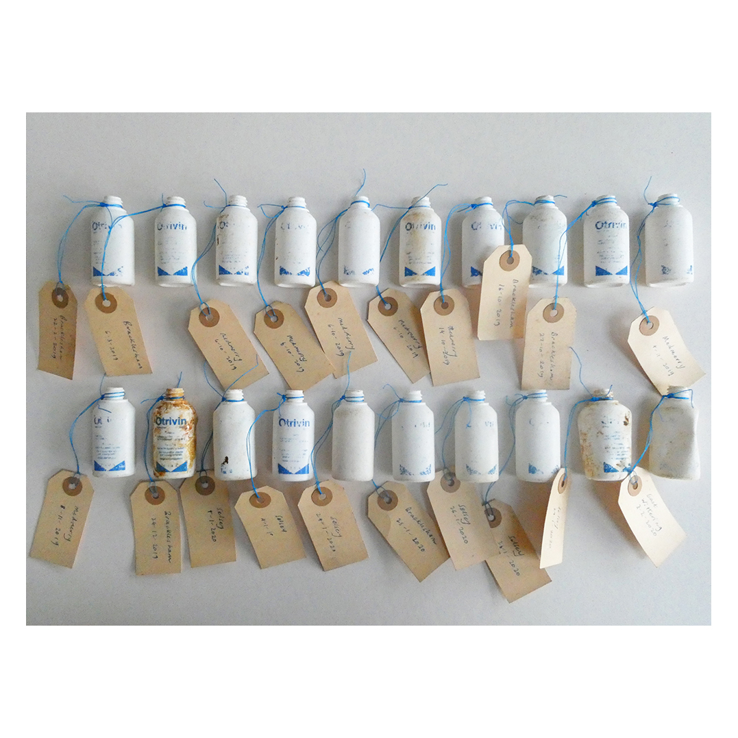 Otrivin bottles with labels